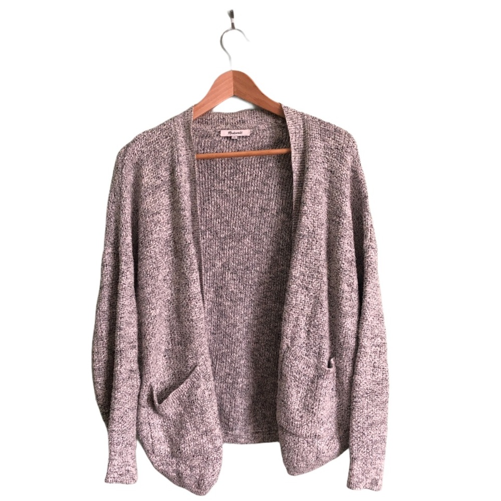 MADEWELL Gray Heather Cardigan Sweater M